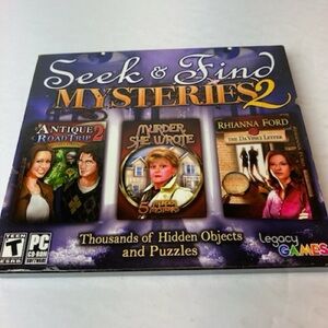 Legacy 2013 Seek And Find Mysteries 2 PC CD-ROM Hidden Objects Game 3 Games In 1